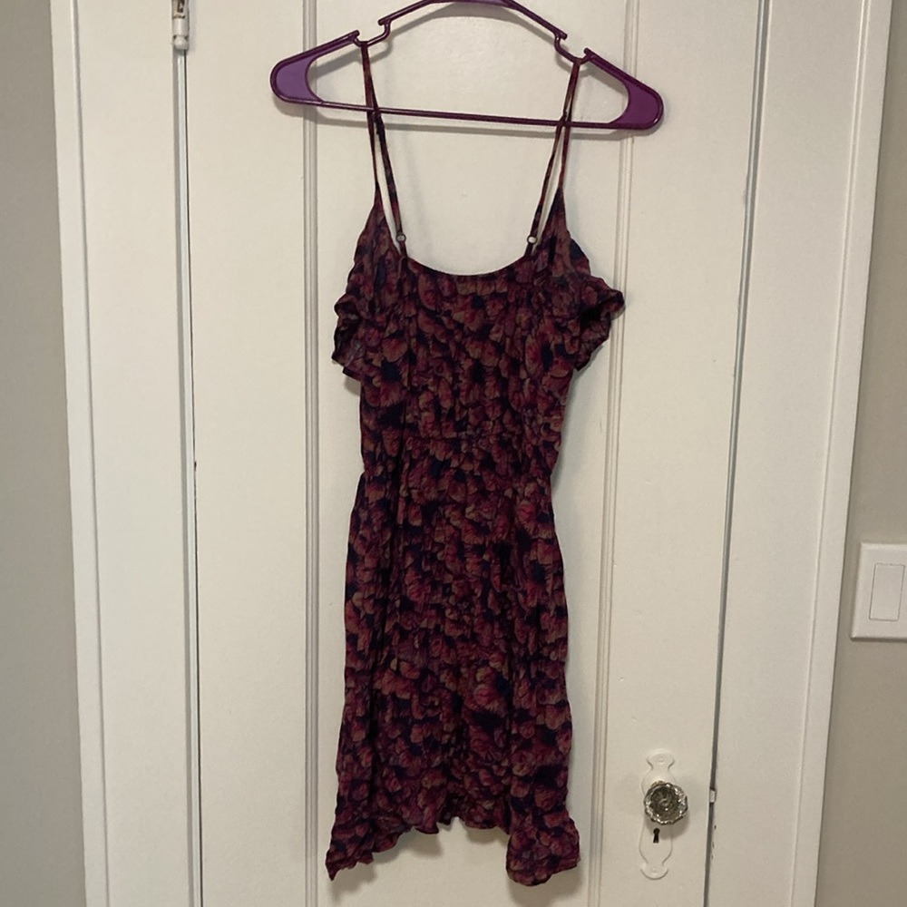 Navy and magenta floral dress - Picture 2 of 2